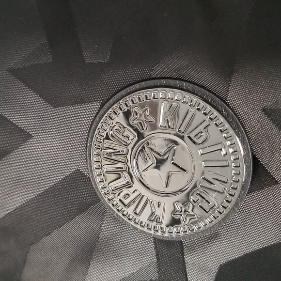 Kipling Minta Shoulder Bag In Black Printed K Pattern - Picture 2 of 13